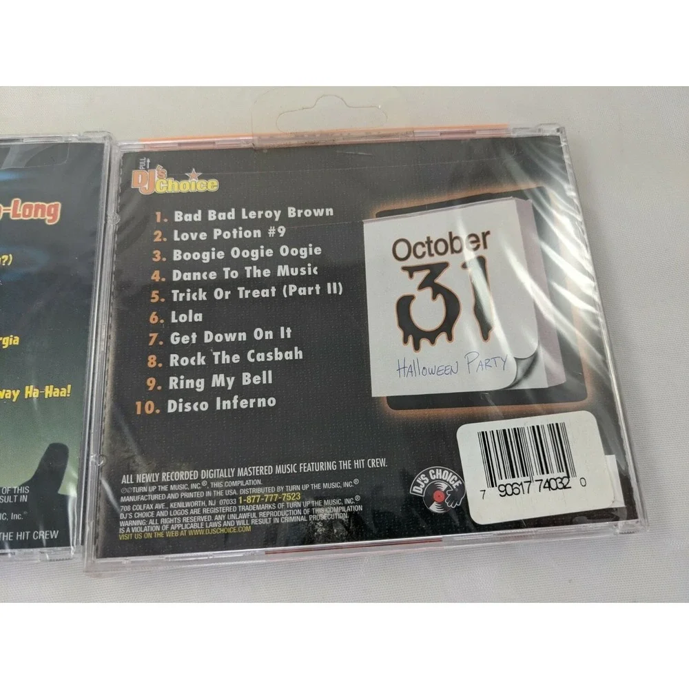 DJs Choice Kids Halloween Sing a Long October‎ 31 Halloween Party CD Lot Seal